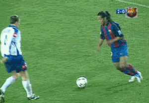 swag #Ronaldinho #soccer #elastico #Barcelona #GIF #amazing #elusive