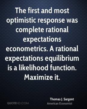 response was complete rational expectations econometrics. A rational ...