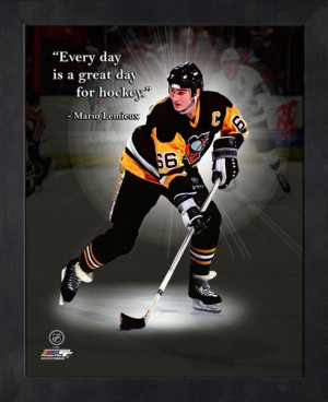 Pittsburgh Penguins Mario Lemieux Framed Pro Quote