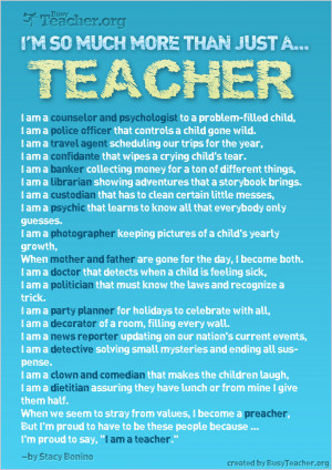 POSTER: I'm So Much More Than Just A Teacher!