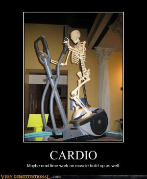 You will not lose weight by doing hours of cardio.