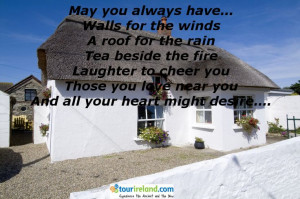 An Irish blessing for a new home....