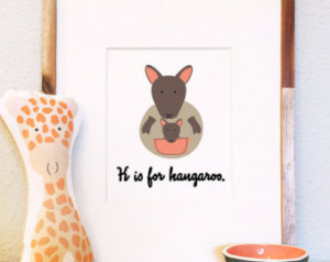 is for Kangaroo woodland animal a ussie australia outback creature ...