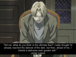 johan liebert #naoki urasawa's monster #anime quotes