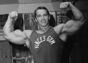 Young Arnold Schwarzenegger Picture when he was 22 years old