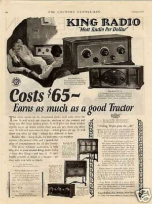 1920s Radio Advertisement
