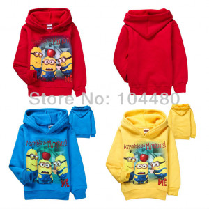 minions graphic cartoon baby boys hoodies,fashion kids sweatshirts ...