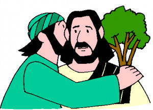 Judas betrays His friend Jesus