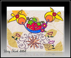 Mary combined a cute birdie stamp from Kawaii with the Happy Spring ...