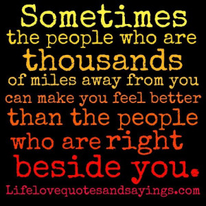 ... you can make you feel better than the people right beside you