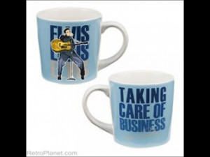 Elvis Taking Care of Business Coffee Mug