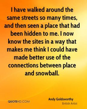 ... have made better use of the connections between place and snowball