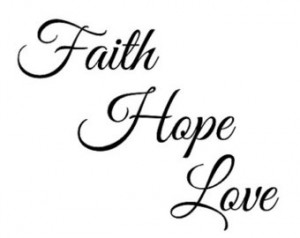 Faith Hope Love - Temporary Tattoo - Quote tattoo - Tattoo Word ...