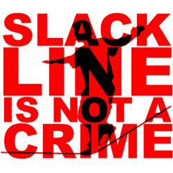 slack_line_is_not_a_crime_tshirt_slackline_cork_coaster.jpg?color ...