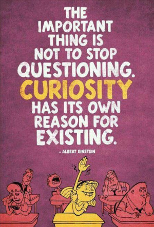 Curiosity - Albert Einstein