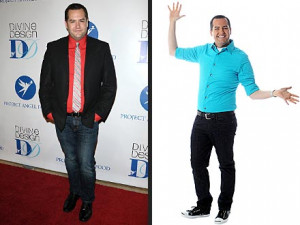 Ross Mathews, before (left) and after