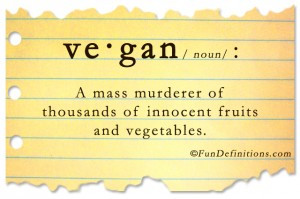 Funny definitions -vegan