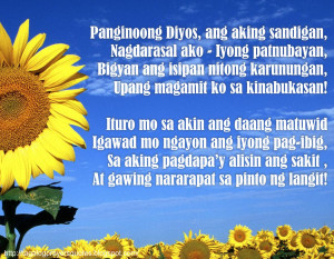 Tagalog Prayers and Christian Quotes