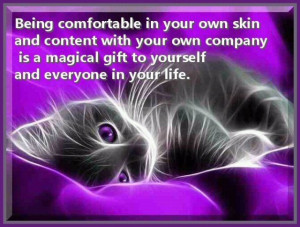 Being Comfortable In Your Own Skin
