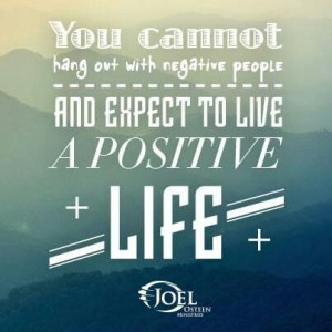 No negative people...