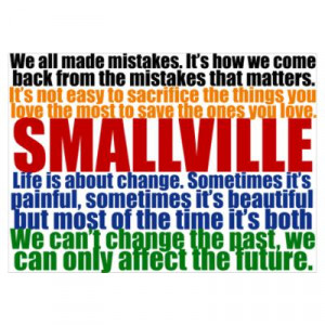 Smallville Quotes Wall Art Poster
