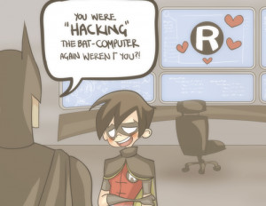 YJ Abridged Robin+Batman by ~macaroni-massacre on deviantART