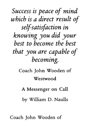 John wooden, quotes, sayings, success, mind, best