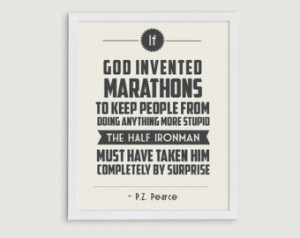 70.3 Half Ironman Triathlon Retro P rint - Sports Quote Art ...