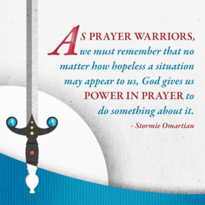 Let's be Prayer Warriors!!