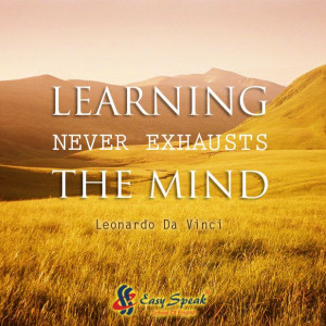 ... exhausts the mind. -Leonardo Da Vinci #learning #motto #quote #davinci