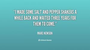 made some salt and pepper shakers a while back and waited three ...