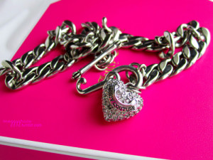 ... pink shopping girly sparkle necklace store juicy juicy couture luxe