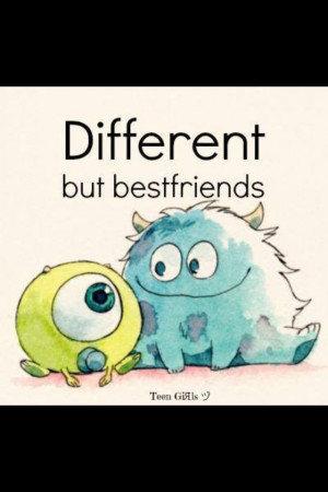 More like total opposites, but best friends