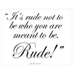 CafePress > Wall Art > Posters > Divine Comedy Quotes - 'Rude' Poster