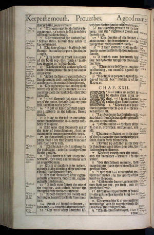 Viewing the 1611 King James Version of Prouerbs (Proverbs) Chapter 21 ...