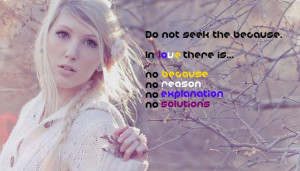 No Because No Reason Picture Quote - MLQuotes