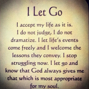 let go! I let God's will ... #quotes #meditations #God #Catholic # ...