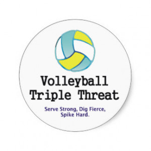 TOP Volleyball Triple Threat Stickers