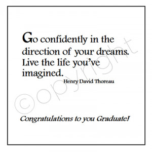 19. Congratulations - Henry David Thoreau Quote