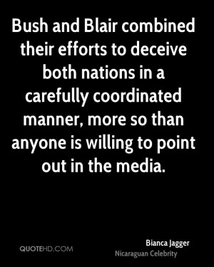 Bush and Blair combined their efforts to deceive both nations in a ...