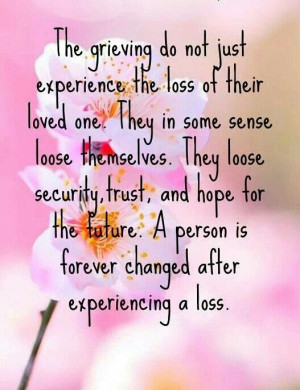 this is so true! But if we allow grief to be all it can be...we find ...