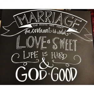 Marriage quote by John Piper -- wedding chalkboard custom signage ...