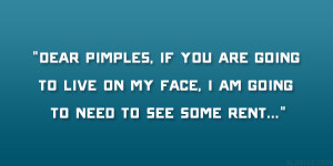 Quotes About Acne. QuotesGram