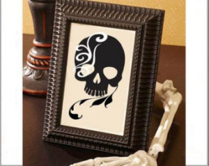 Decorative Whimsical Skull - Vinyl Wall Art Lettering, Quotes, Decals ...