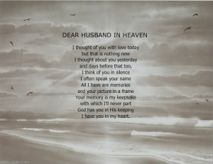 ... Summary and Birthday Wishes For My Husband In Heaven – Search Quotes