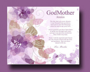 ... you, Gift from Godchild, Wedding Thank You Gift - Godmother Thank you
