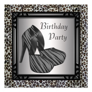 Party Invitations Womans