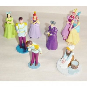 Disney Cinderella PVC Figures Step Mother Sisters Prince Charming and ...