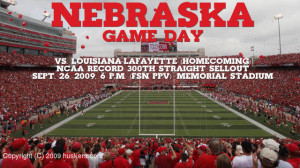 Husker fans will celebrate Homecoming and the nation's longest sellout ...