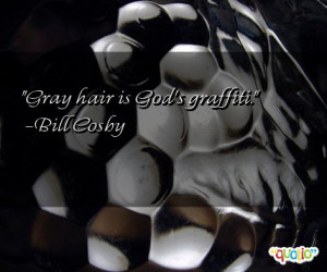Gray hair is God's graffiti .